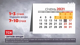 Святкові вихідні: скільки днів українці зможуть святкувати Новий рік