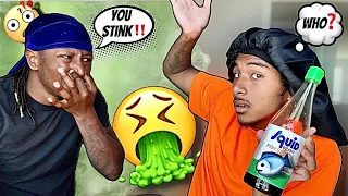 SMELLING LIKE FISH PRANK ON MY BOYFRIEND!! *HILARIOUS*