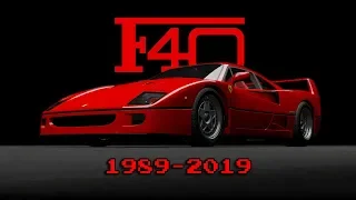 DRIVING THE FERRARI F40 IN 40 VIDEOGAMES (1989-2019) | 20k Subs Special