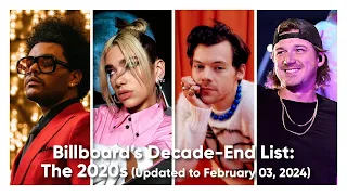 Billboard's Hot 100 2020s Decade-End List (Updated to: 02/03/2024)