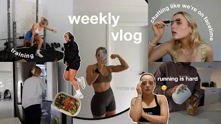 WEEKLY VLOG | running is hard 🥲 chatting like we're on facetime | at home workout  | Conagh Kathleen