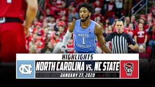 North Carolina vs. NC State Basketball Highlights (2019-20) | Stadium