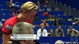 Silbereisen vs Grzybowska match 3 round 2 GERMANY VS POLAND) LIEBHERR 2012 WTTC DORMTUND