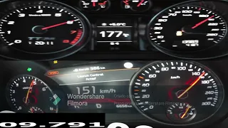 Kia Stinger GT(370hp) vs Audi TT RS(360hp) 0-200,0-100,100-200