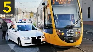 Top 5 Bad Drivers VS Trams - oblivious drivers!