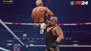 Taker is UNBEATABLE in WWE2K24!! 30-Man Royal Rumble