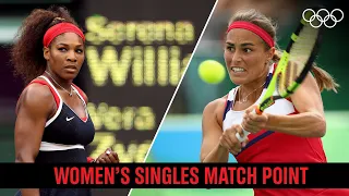 🥇🎾 Women's singles match point throughout the Olympics!