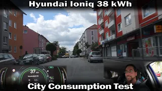 Hyundai Ioniq 38 kWh - City Consumption Test