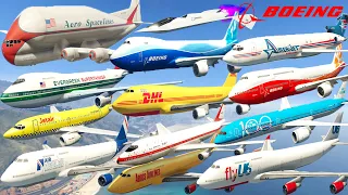 GTA V: Every Boeing Airplanes Escort Every Airplanes Stunning Compilation