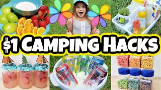 21 AMAZINGLY AFFORDABLE DOLLAR TREE CAMPING HACKS FOR SUMMER VACATION!!