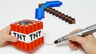 TNT БЛОК  ИЗ МАЙНКРАФТА DIY 3D РУЧКА | КОЛЛЕКЦИЯ ИГРУШЕК МАЙНКРАФТ ДОМА СВОИМИ РУКАМИ