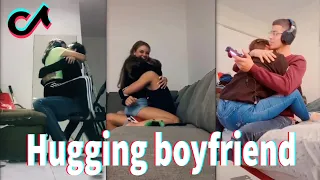 Hugging boyfriend while he's playing video game TikTok Compilation #1