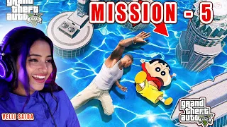 GTA 5  I Crashed and Stuck On A Floating House Surrounded By Sharks | velli saida