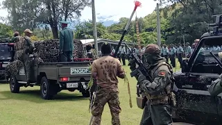 PNGDF LRRU_HOTO(Hand Over Take Over) Drill farewell Major General Gilbert Toropo.#specialforces#png