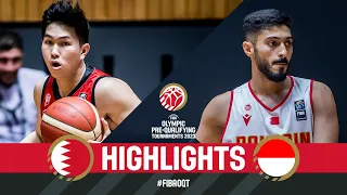 BRN 🇧🇭 v INA 🇮🇩 | Basketball Game Highlights | FIBA Olympic Pre-Qualif Tournament 2023 Syria