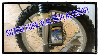 Suzuki DRZ 250 / DR350 Fork Seal Replacement - Good Upgrade Forks for DR650