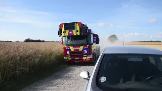 Voldsom brand på gård. 20/7-2023.