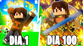 PASSEI 100 DIAS no AVATAR 𝗡𝗢 Minecraft Pocket Edition !! ‹ Ine ›