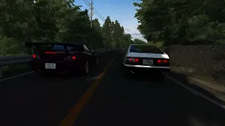 Ae86 Tuned vs S2k akina overtake