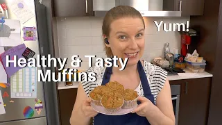 TASTY HEALTHY MUFFINS - APPLE, CARROT & OAT - Easy Healthy Tasty Cook #WithMe