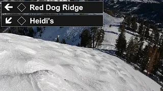 Palisades Tahoe, CA - ◊ Red Dog Ridge to Heidi's (1-28-23) [4K]