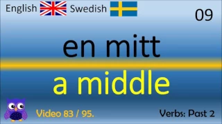 83 Verbs Past 2 verb förbi Svenska - Engelska Ord / Swedish - English Words / Lär dig Engelska