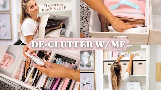 DE-CLUTTER my life with me !! (room, skincare, makeup...)