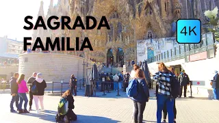 SAGRADA FAMILIA tour | Sagrada familia tour 4k UHD 60f | barcelona walking tour