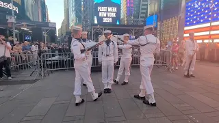 Silent Drill in Times square