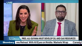 Bloomberg Newsroom interviews Guyana's President, Dr. Irfaan Ali