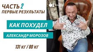 Как похудел Александр Морозов. Часть 2. Первые результаты