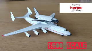 Herpa Antonov AN 225 with Buran space shuttle Diecast model‼️