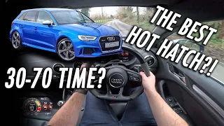 2017 AUDI RS3 DRIVING POV/REVIEW // UNDERSTEER?