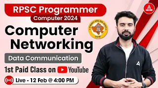 RPSC Programmer 2024 | Computer Networking | Data Communication | By Rizwan Sir | Adda247 PCS