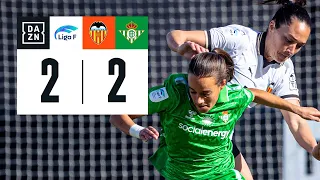 Valencia Femenino vs Real Betis Féminas (2-2) | Resumen y goles | Highlights Liga F