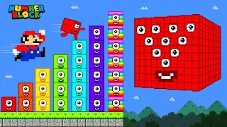 Mario and Numberblock 1 vs The NEW FULL EYES Numberblocks Calamity Maze | Game Animation