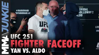 Petr Yan vs. Jose Aldo pre-fight faceoff | UFC 251