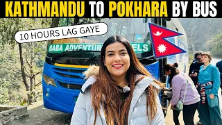 BUS JOURNEY FROM KATHMANDU TO POKHARA - Is it worth it ? #nepal #kathmandu #pokhara