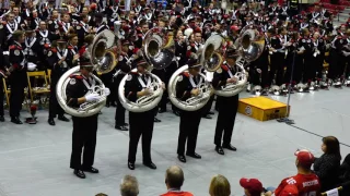 Tuba Fours Cheers Play Michigan Sucks at Skull Session Ohio State Marching Band 11 26 2016 OSU vs MI