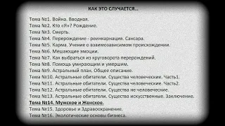 Тема №14. Мужское и Женское.