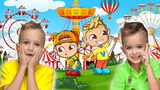 Vlad y Niki obtienen entradas para el parque de atracciones - nuevo juego para niños