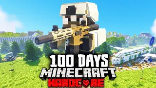 I Spent 100 Days in a Zombie War in Hardcore Minecraft