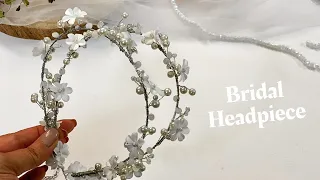 Floral Wedding Headband , Diy , Double Bridal Headband