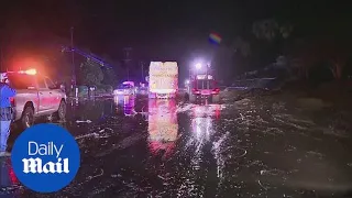 Major mudslide closes Pacific Coast Highway in California