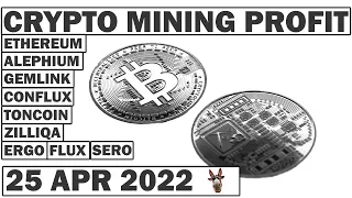 Crypto Mining Profit | What to Mine 25 APR 2022 | RTX 3060, RTX 3060 TI, RTX 3070, RTX 3080 & More