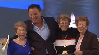 Bruce Springsteen accepts Ellis Island award with his mother & aunts