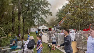 Jacksonville Fire Rescue Department  responds to an Exotic Bird Hospital Fire