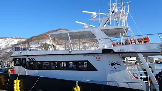 知床ネイチャークルーズ 前面船窓 ４Ｋノーカット Shiretoko Nature Cruise (Hokkaido)