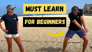 HOW TO PASS AND HIT IN BEACH VOLLEYBALL - FOR BEGINNERS