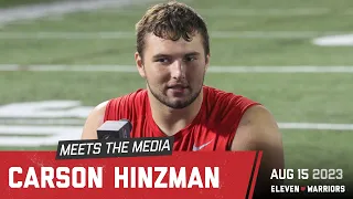 Carson Hinzman talks about competing for Ohio State's center starting spot